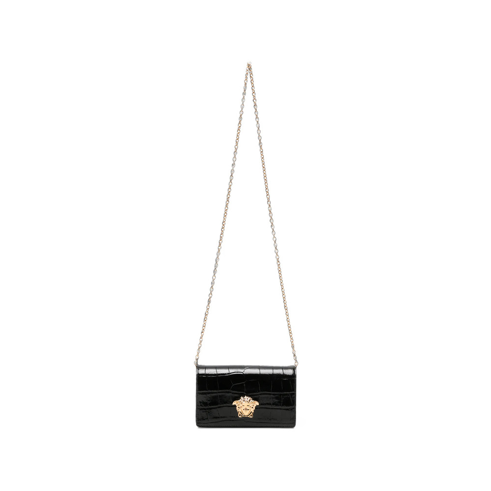 Versace Mini Medusa '95 Croc-effect Shoulder Bag