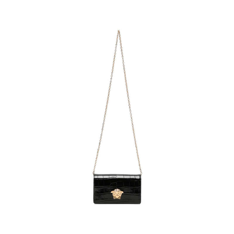 Versace Mini Medusa '95 Croc-effect Shoulder Bag