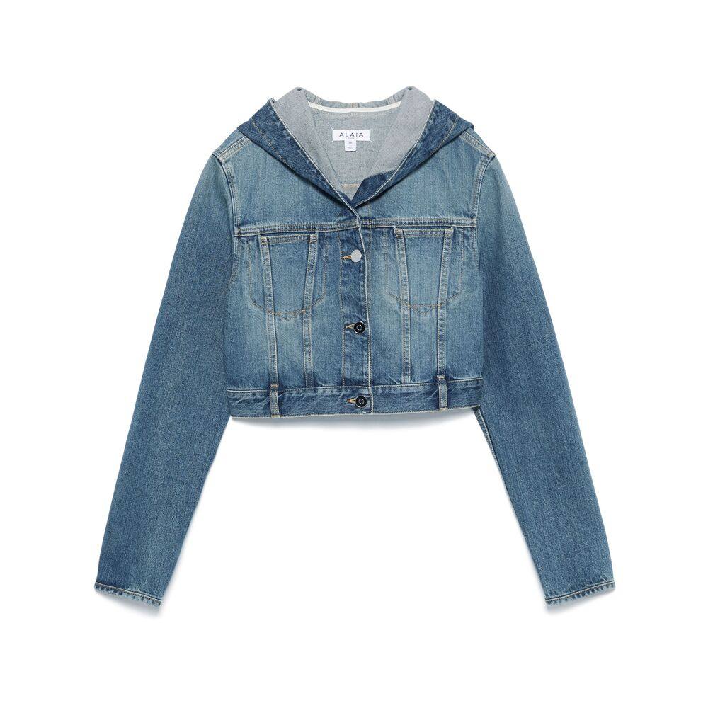 Alaïa Hooded Denim Jacket