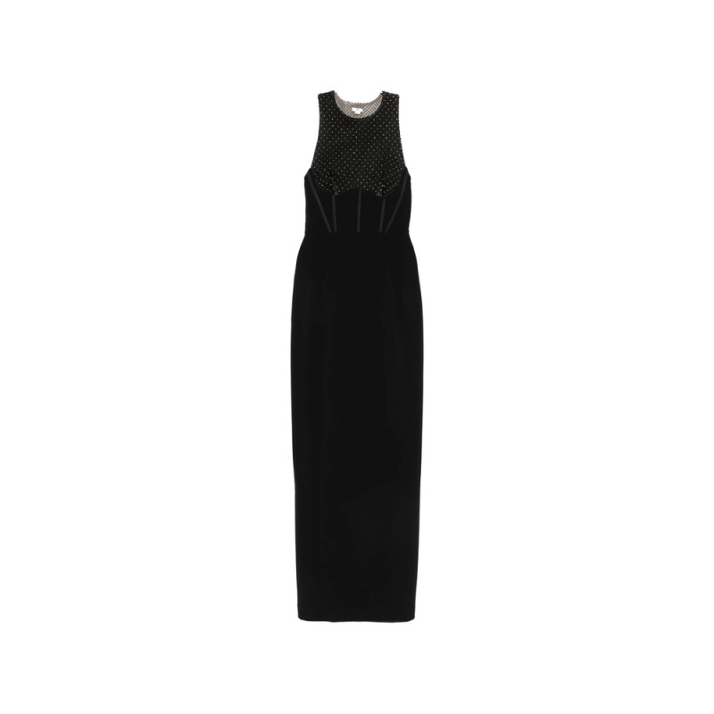Elisabetta Franchi Rhinestone-embellished Maxi Dress