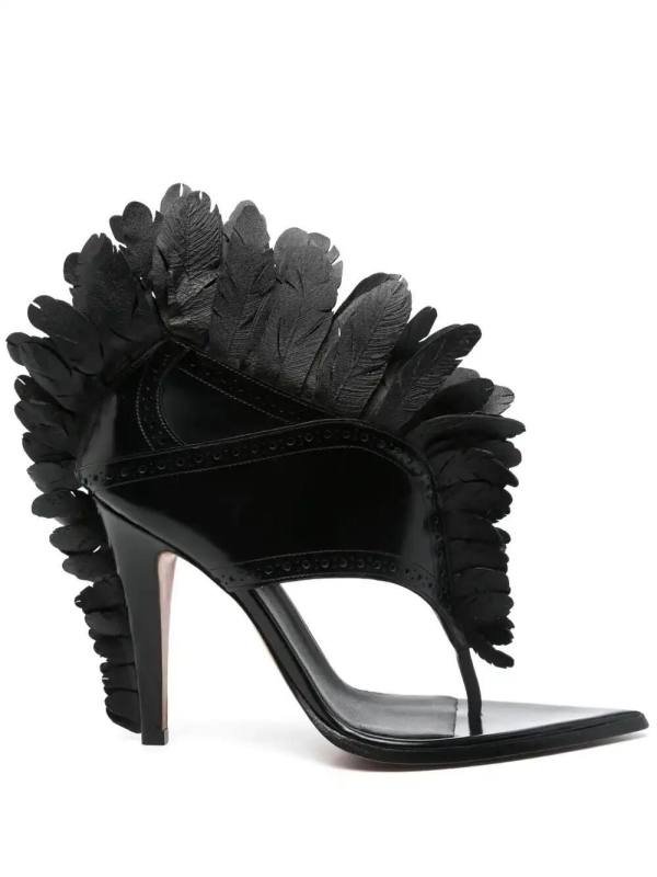 110mm feathered sandals