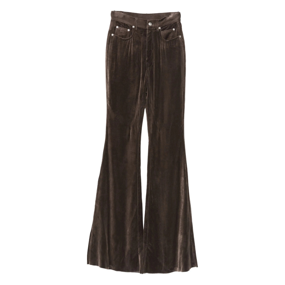 Rick Owens Velvet Flared Trousers