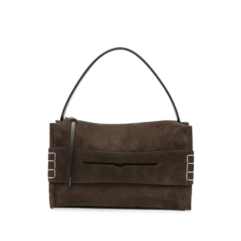 Jw Anderson Whipstitch-detail Suede Tote Bag