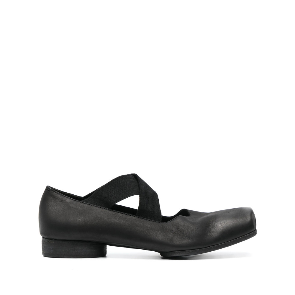 Uma Wang 23mm Square-toe Leather Ballerina Shoes
