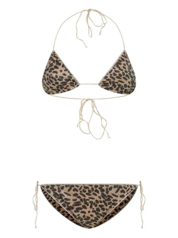 leopard-print bikini