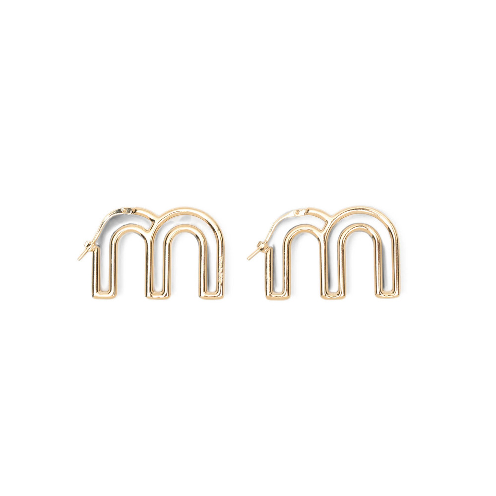 Miu Miu Logo-lettering Earrings