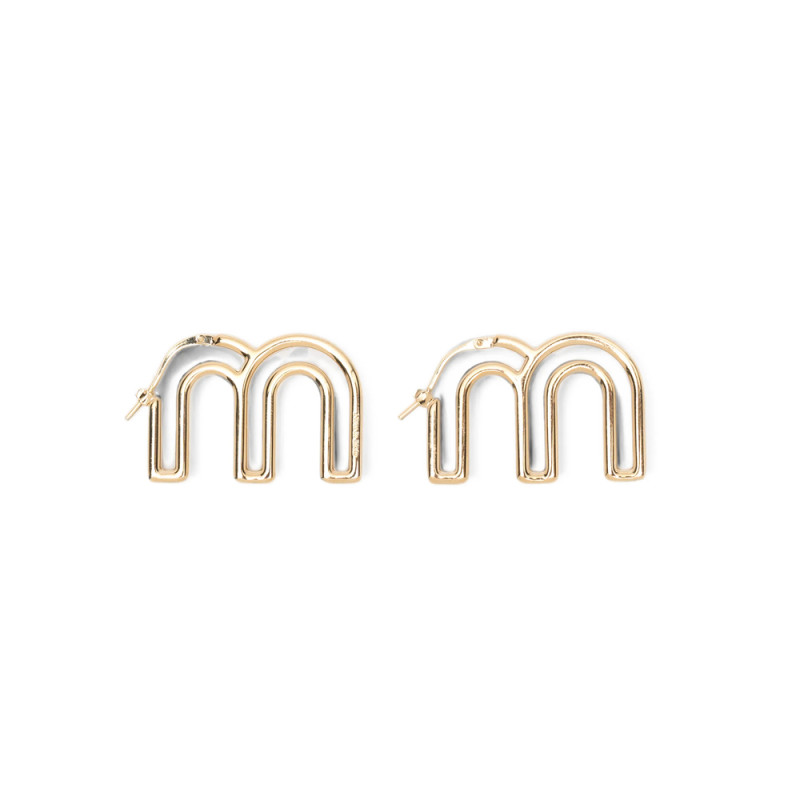 Miu Miu Logo-lettering Earrings