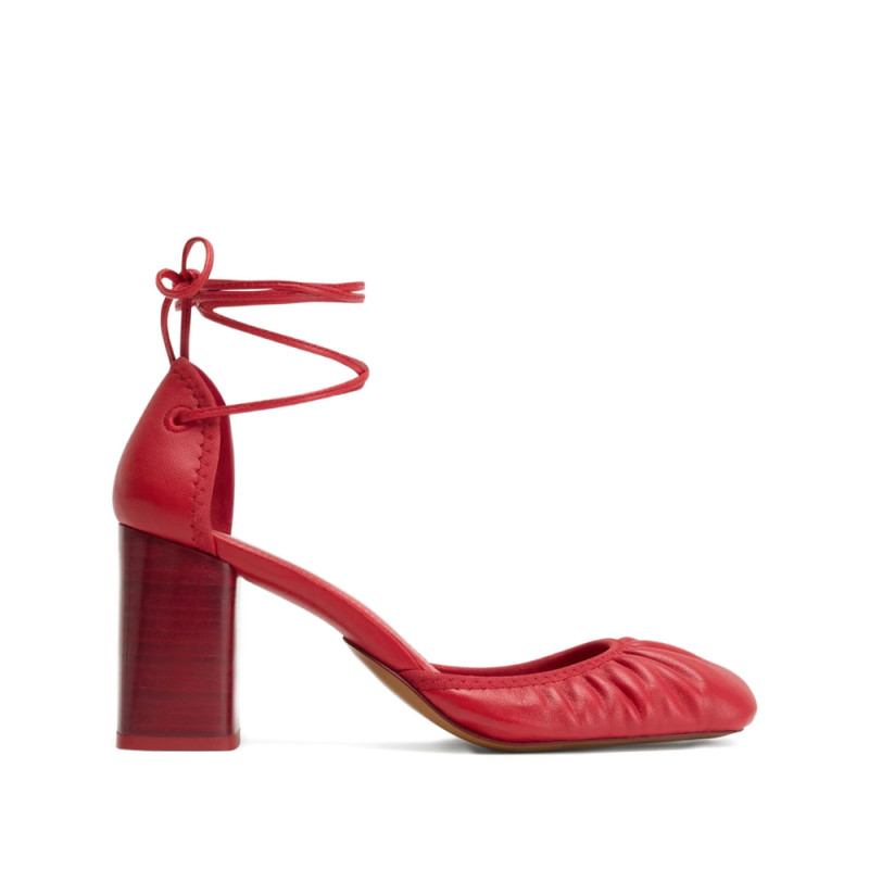 Lemaire 85mm Micro Ballerina 85 Gathered-toe Lace-up Flats