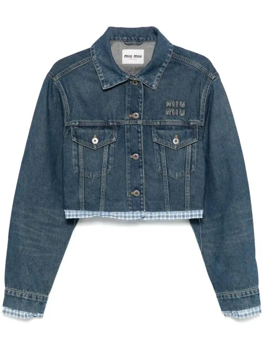 denim and poplin jacket