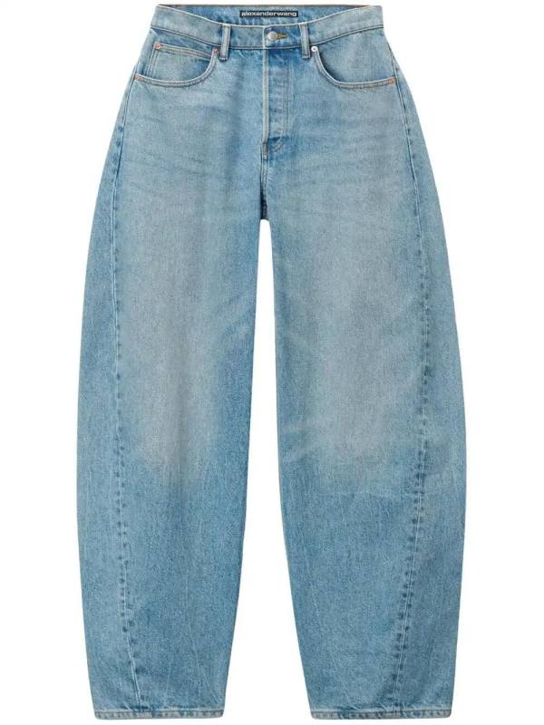 graphic-print jeans