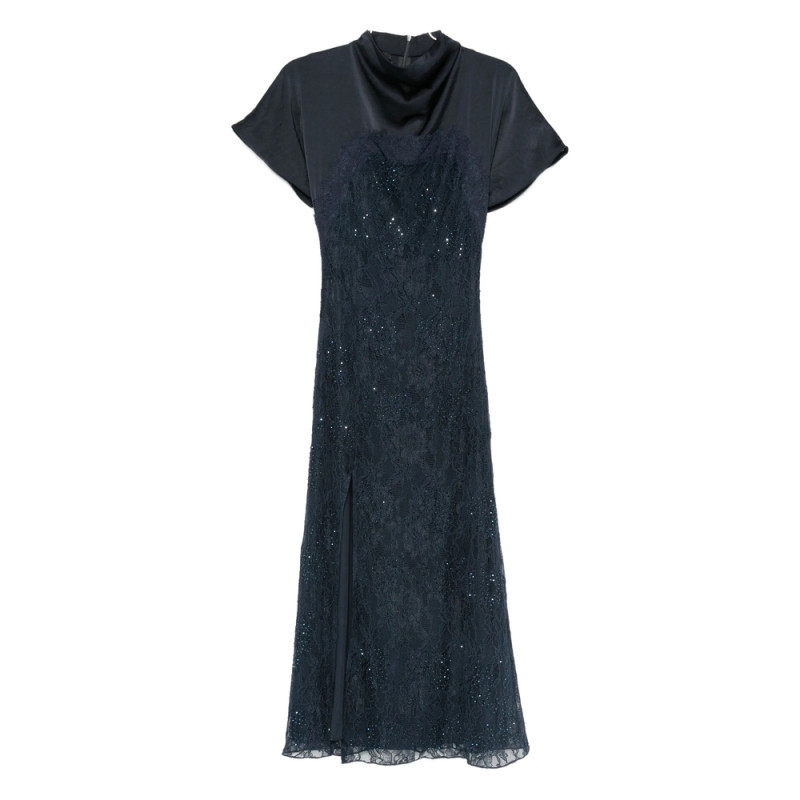 Pinko Floral-lace Sequin Dress