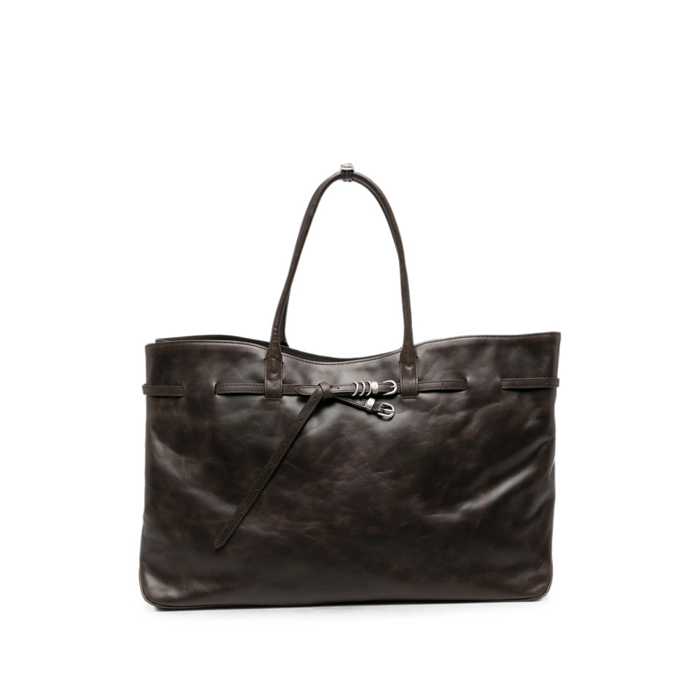 Margesherwood Buckle-detail Leather Shoulder Bag