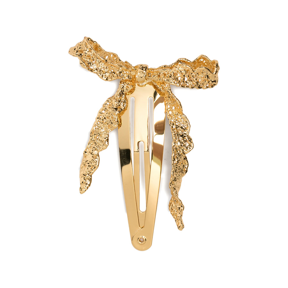 Shushu/tong X YVMIN Bow-detail Textured Hair Clip
