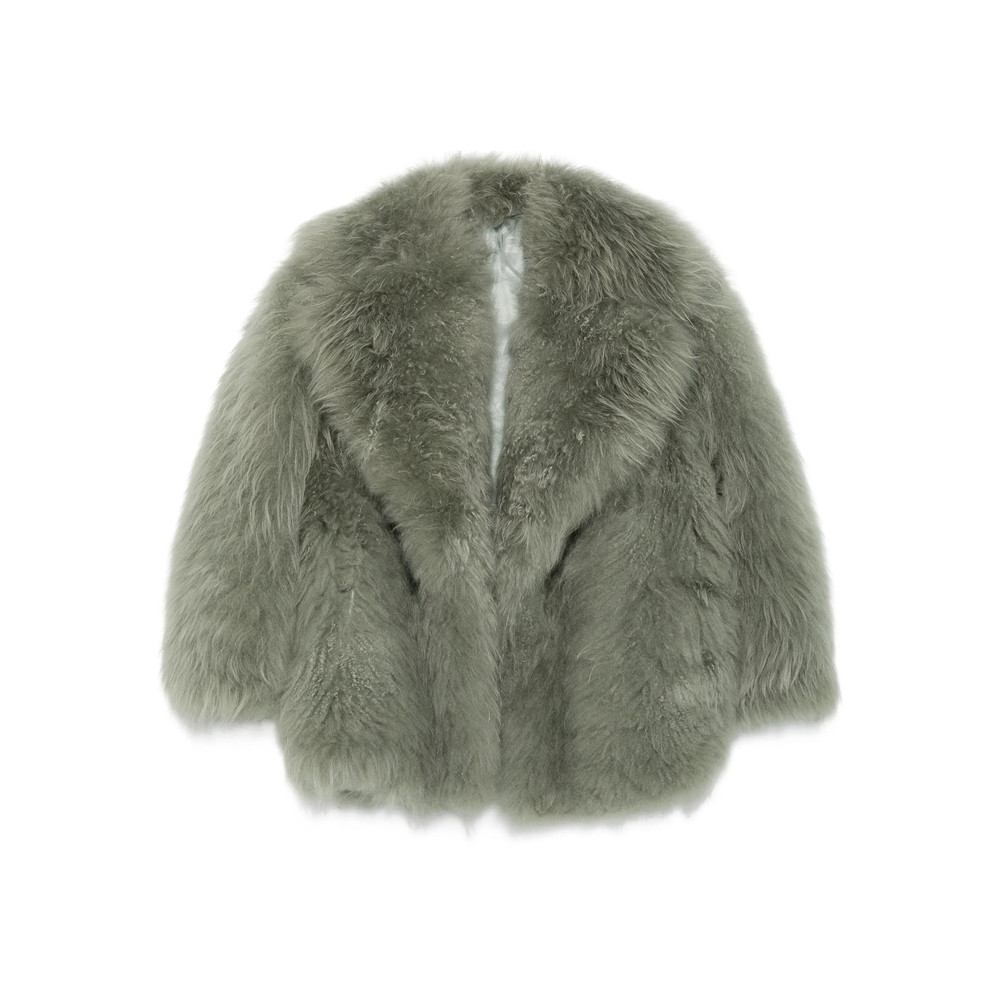 Santoro Shawl-collar Fur Jacket