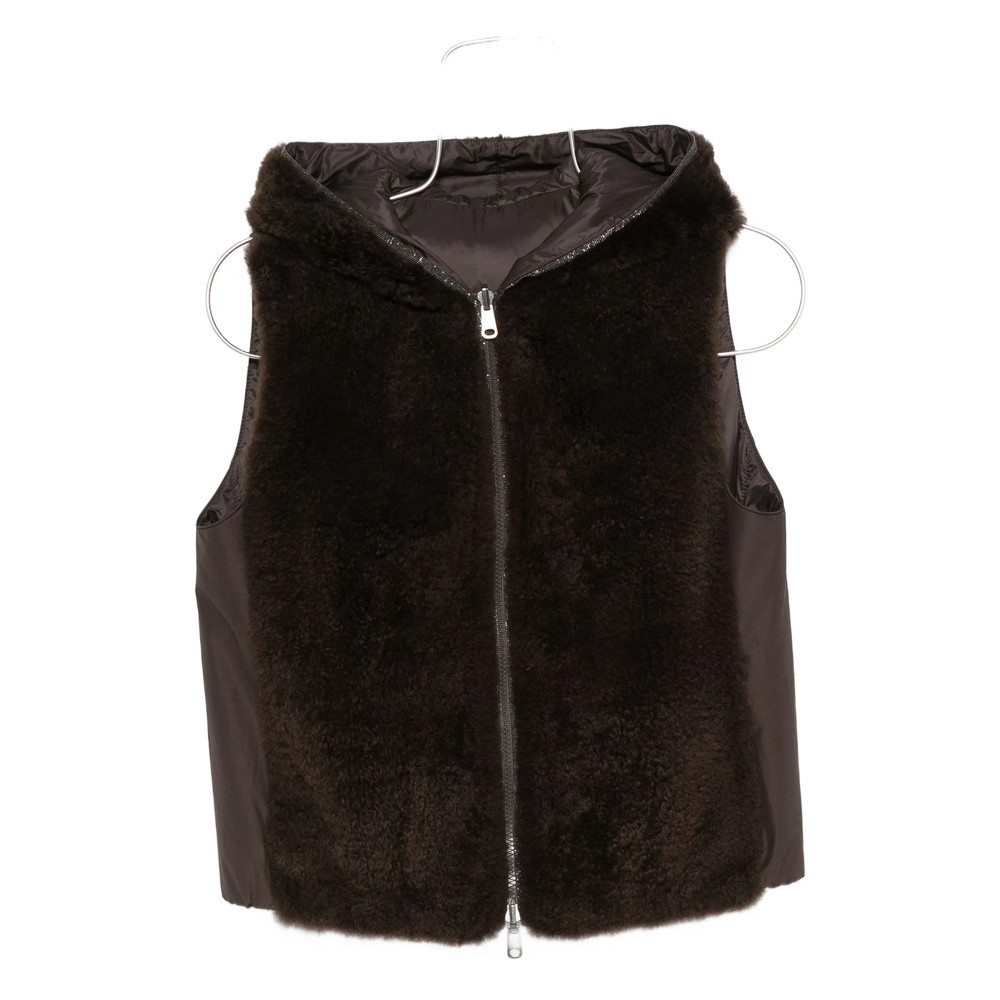 Brunello Cucinelli Hooded Faux-fur Gilet