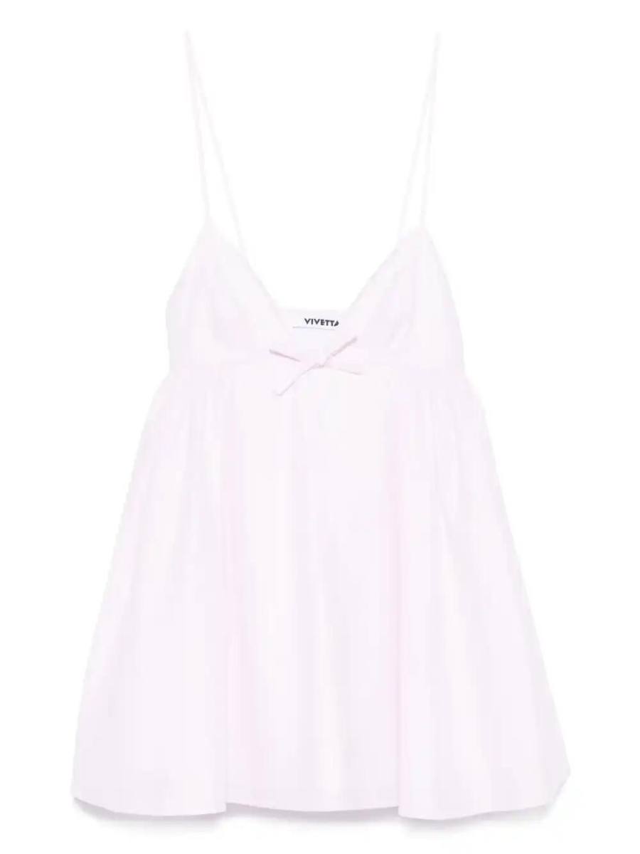 bow-detailed mini dress