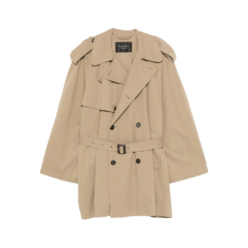 Balenciaga Belted Double-breasted Trench Coat