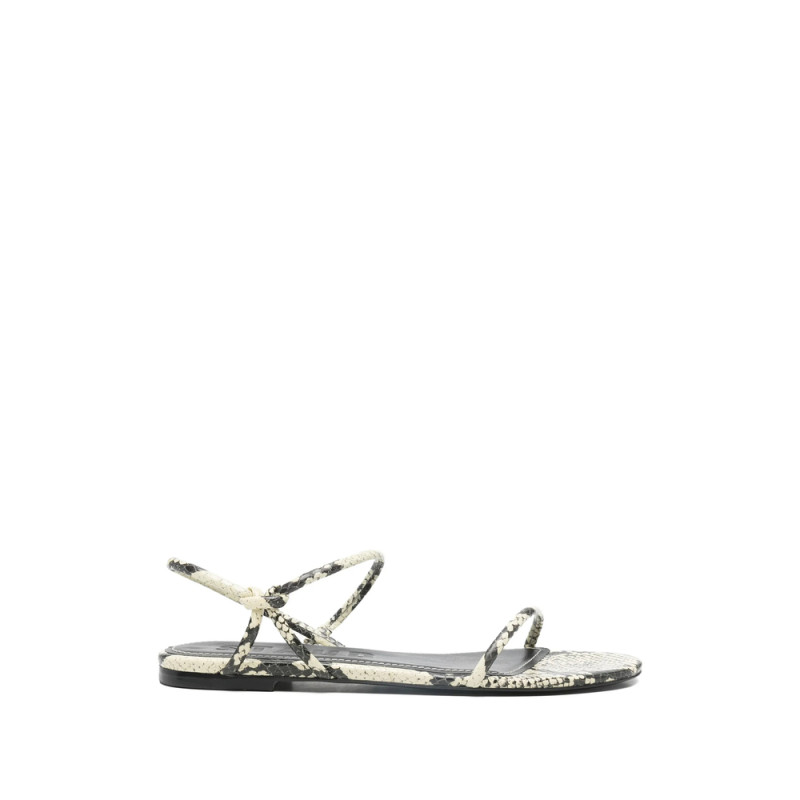 Staud Laurel Snakeskin-print Sandals