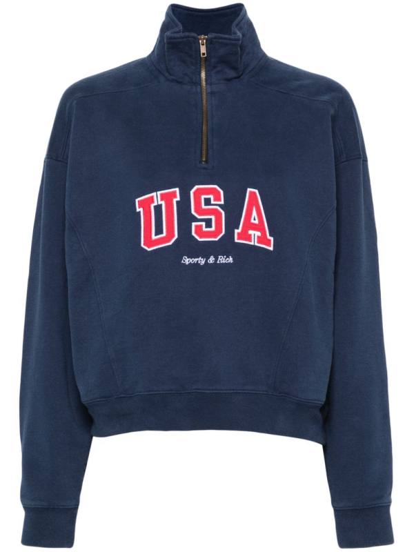 embroidered-motif sweatshirt