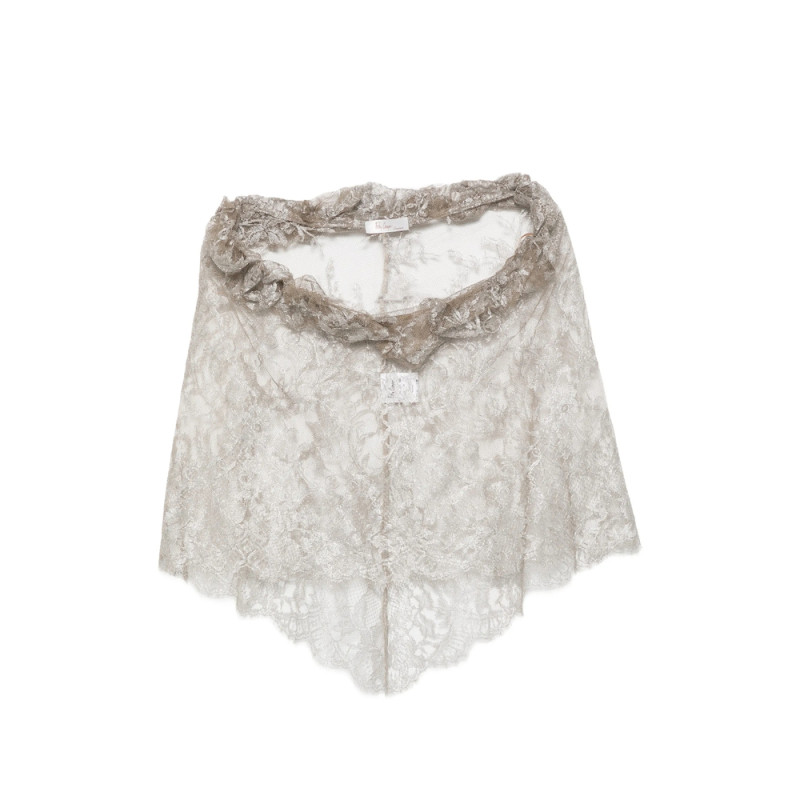 Fely Campo Ruffled Lace Top