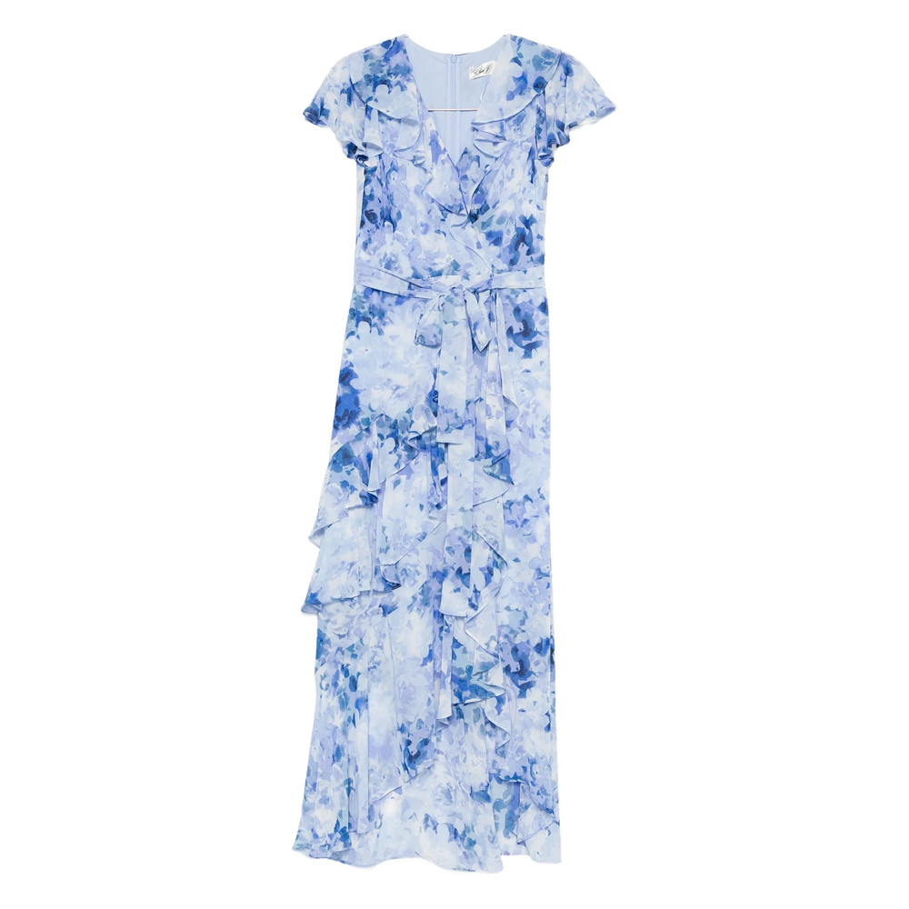 Eliza J Ruffled Floral Dress