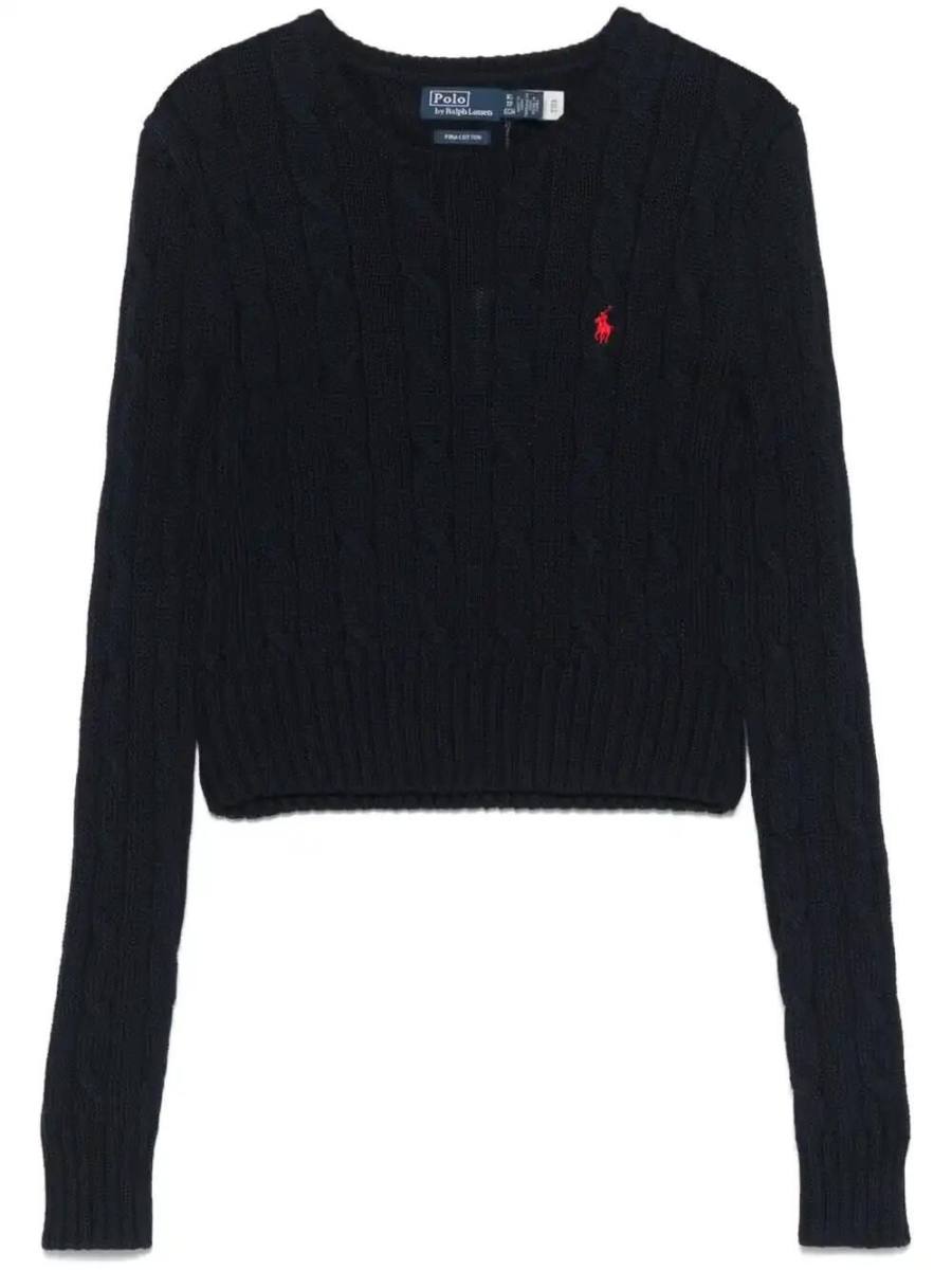 cable-knit sweater