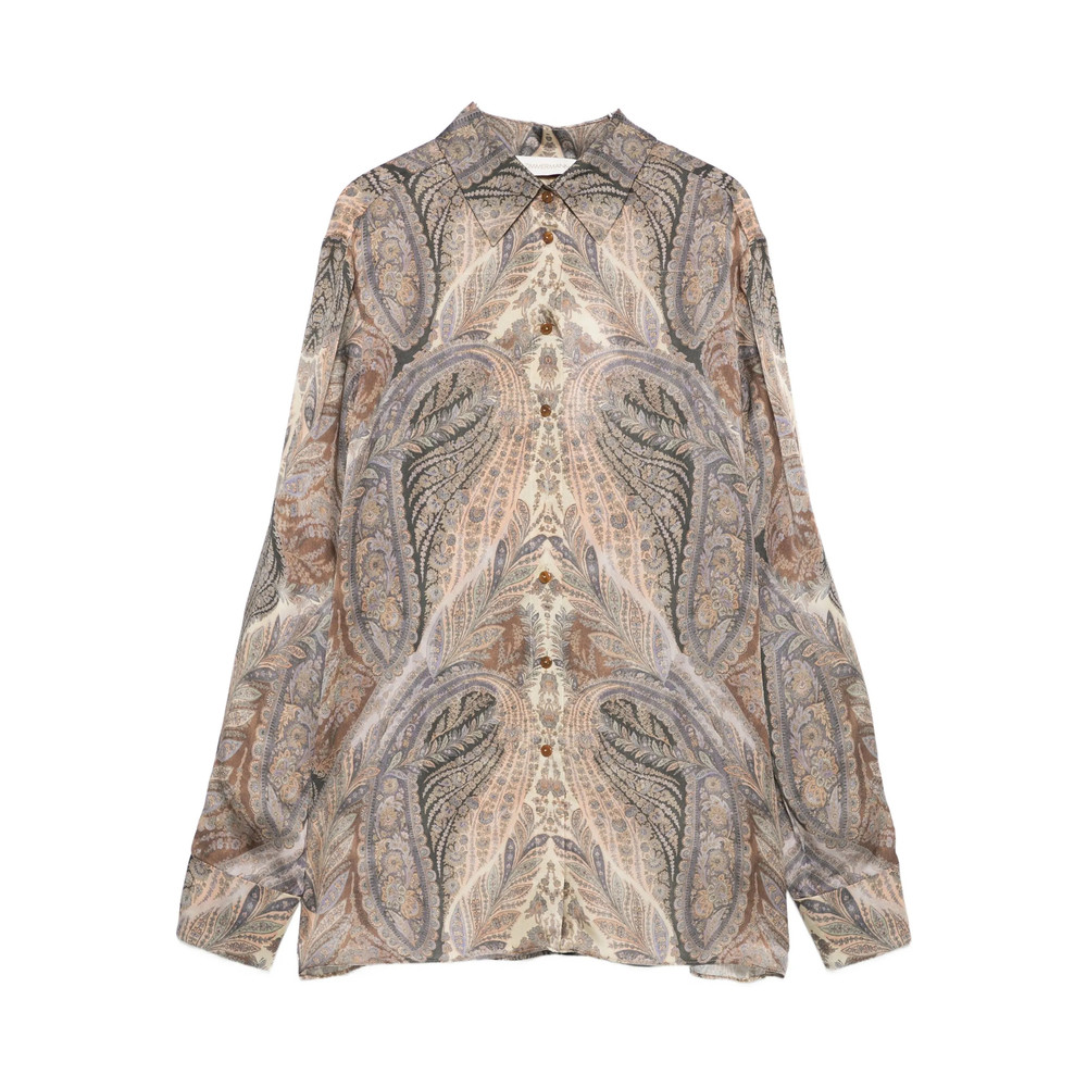 Zimmermann Paisley-print Front-button Shirt