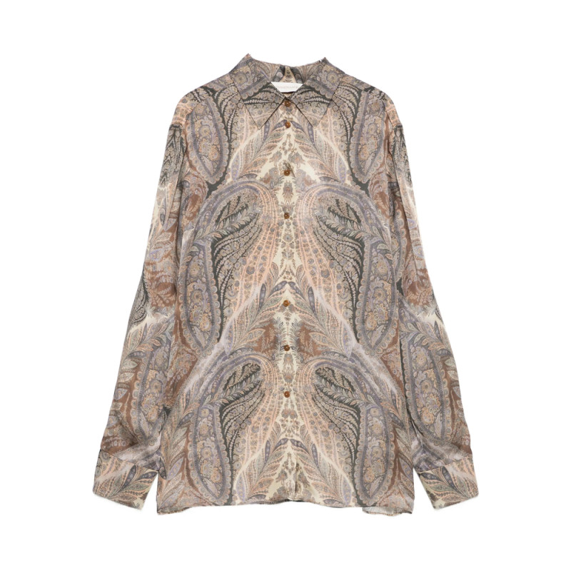 Zimmermann Paisley-print Front-button Shirt