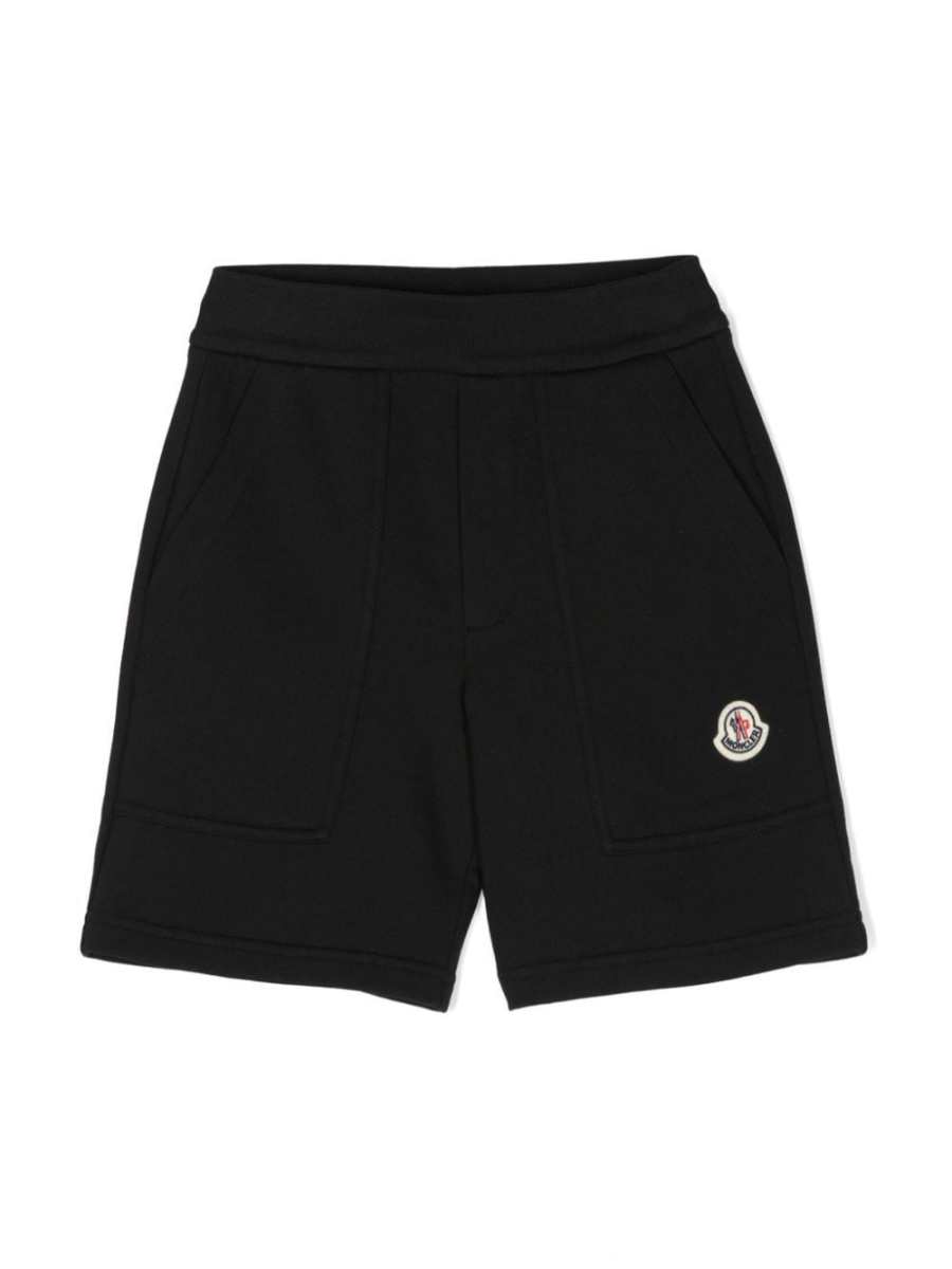 appliqué-logo cotton shorts