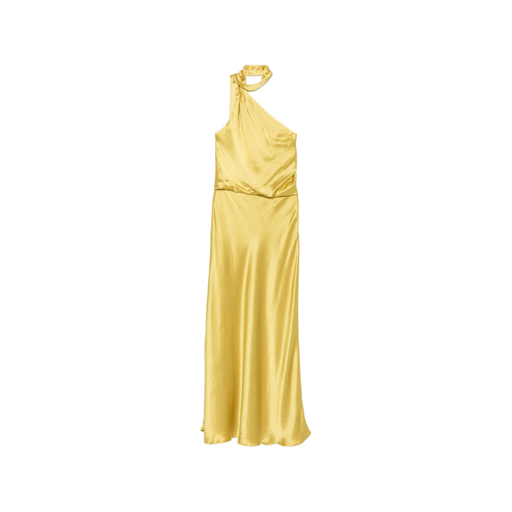 Staud Estelle One-shoulder Draped Maxi Dress