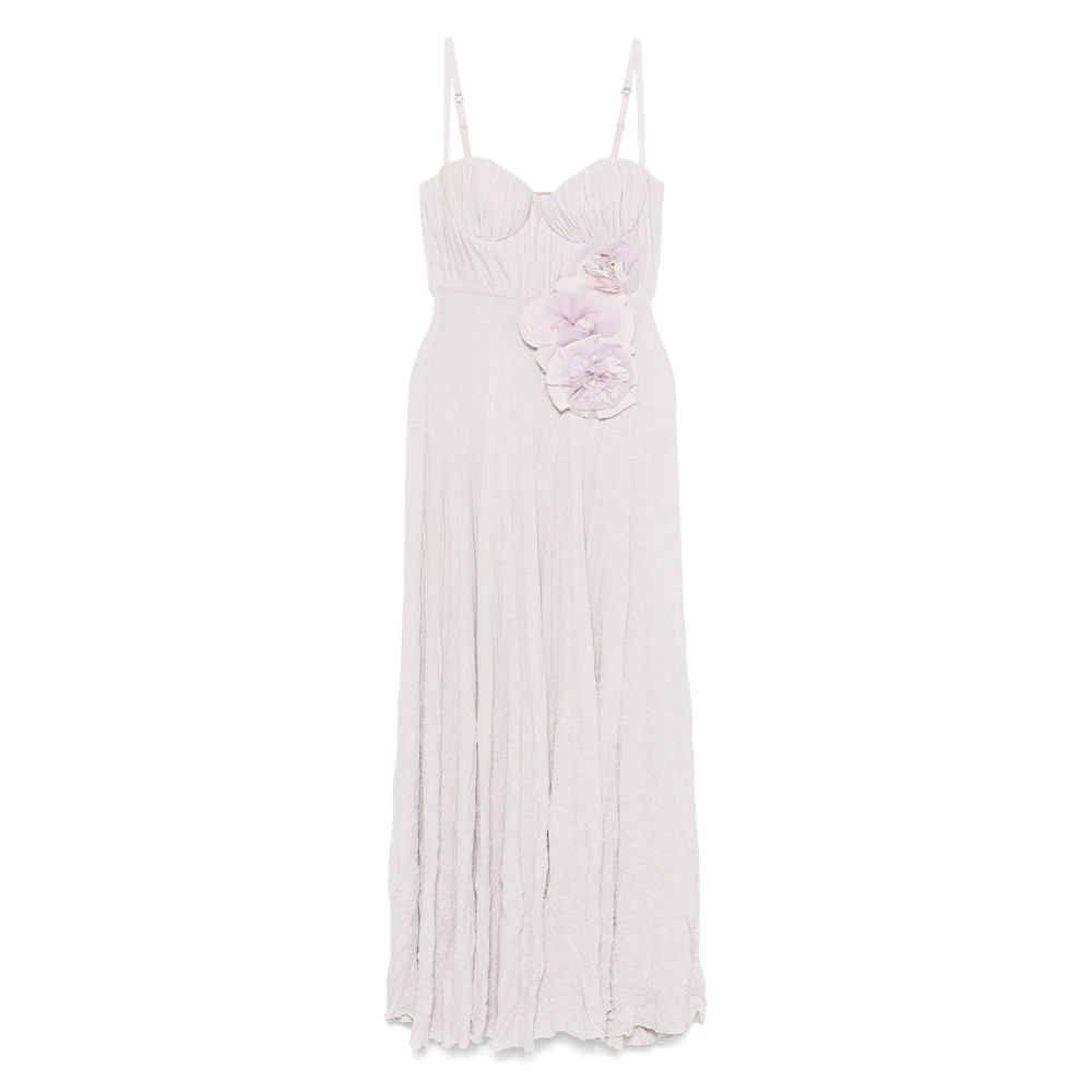 Elisabetta Franchi Floral-appliqué Gown