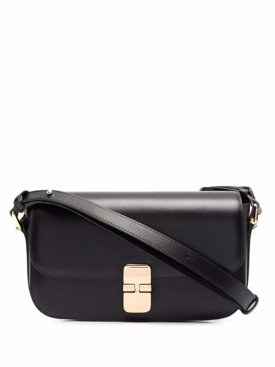 Grace leather shoulder bag