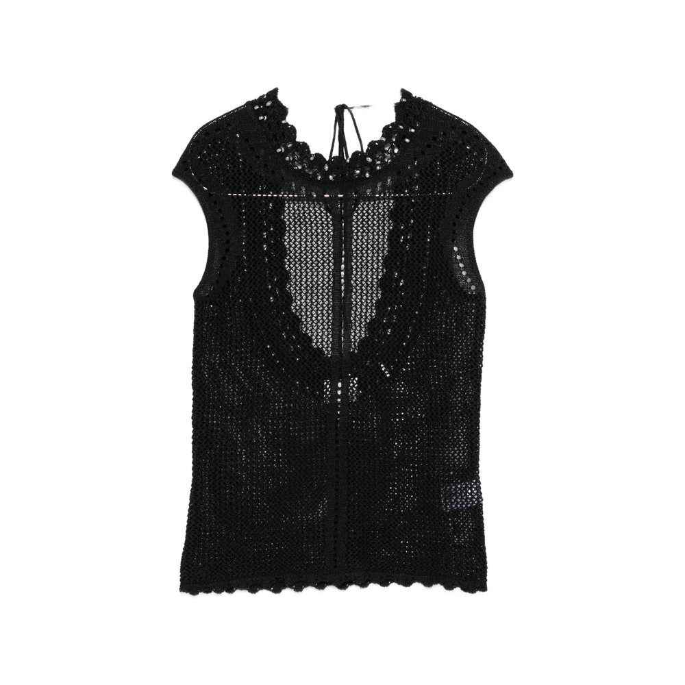 Isabel Marant Scalloped Openwork Top