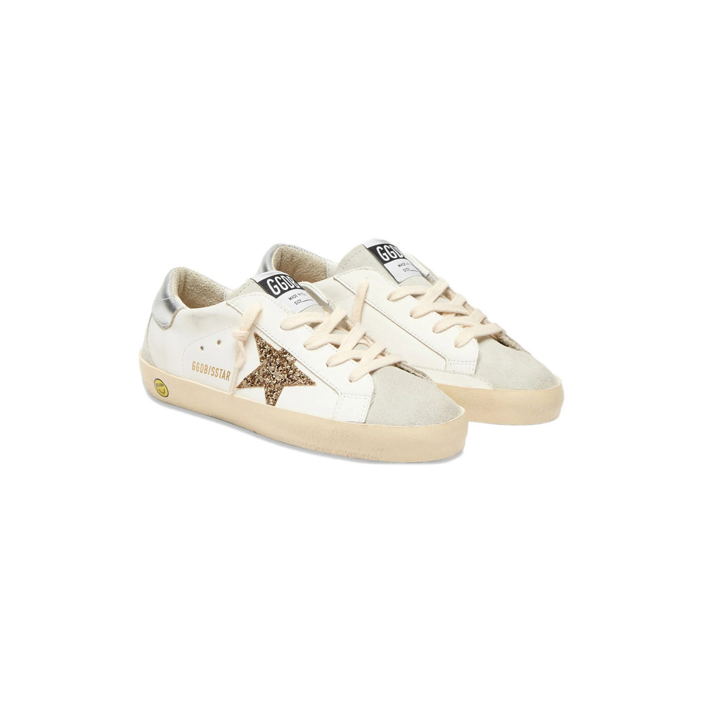 Golden Goose Glitter Star Leather Sneakers