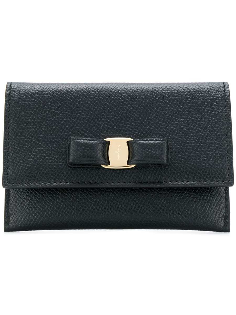 Vara bow-detail leather wallet
