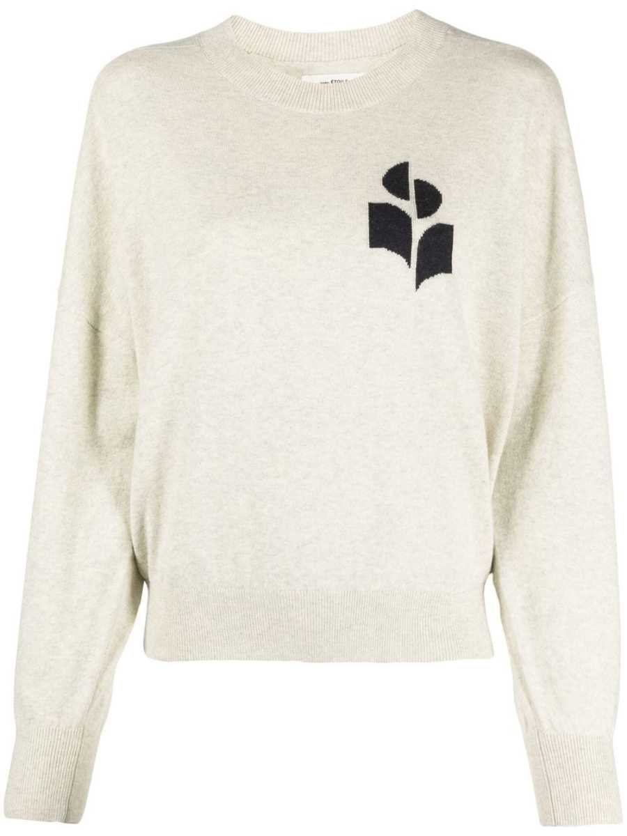 Marisans logo-intarsia sweater