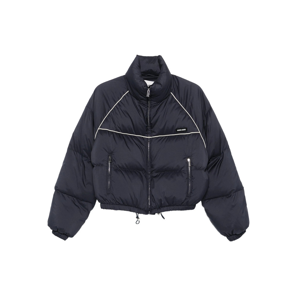 Miu Miu Panelled Cropped Puffer Jacket