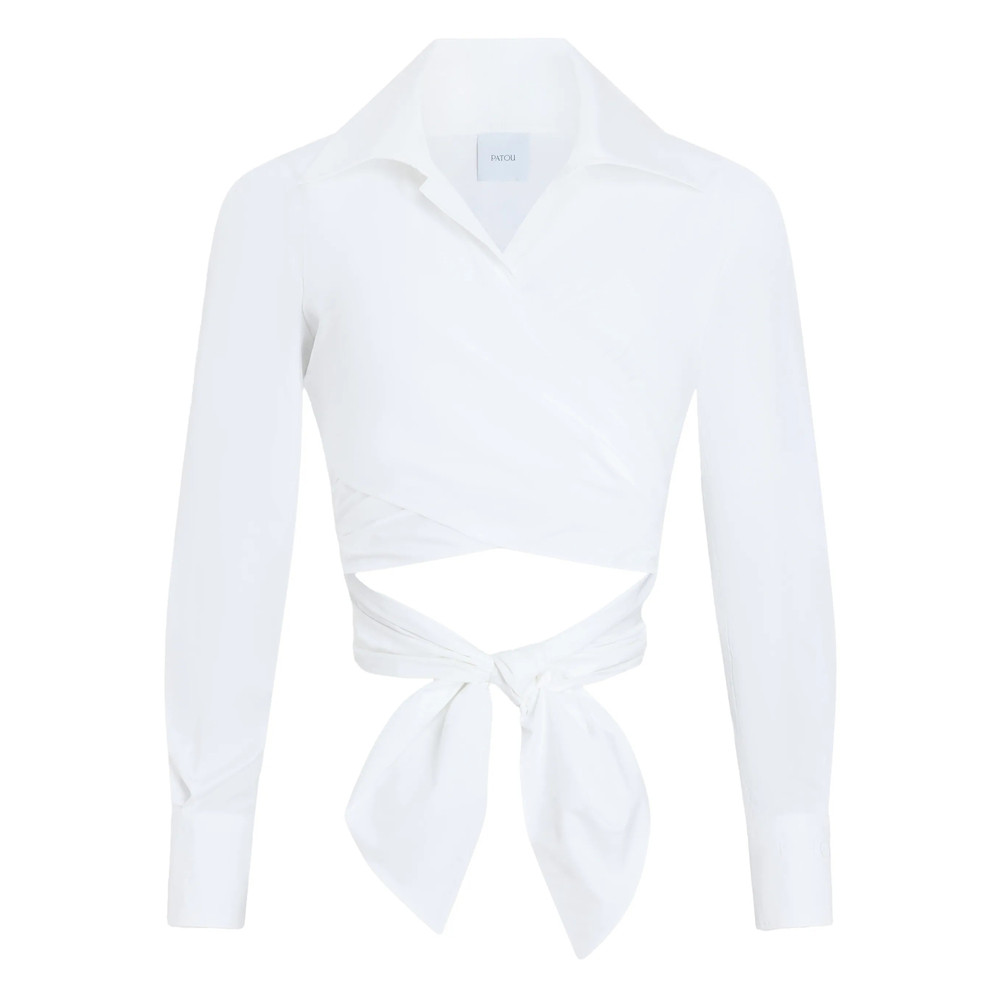 Patou Long-sleeves Knotted Top