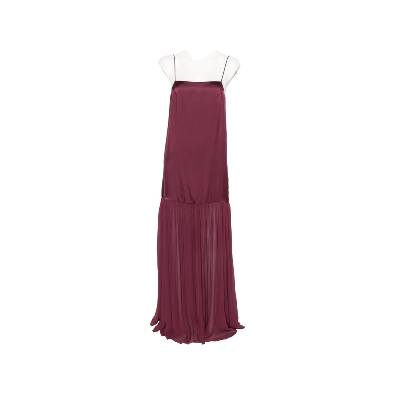 Anine Bing Clementine Pleated-skirt Maxi Dress