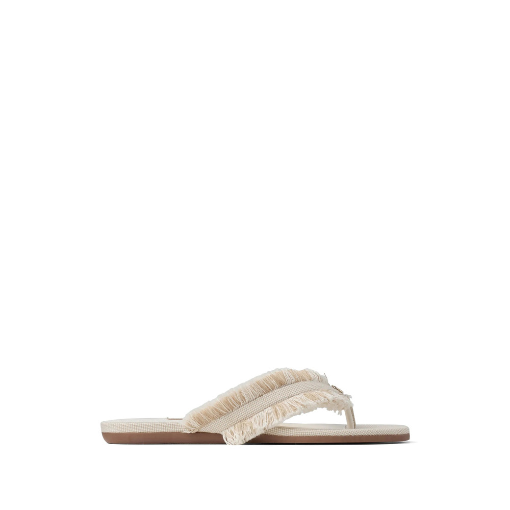 Jimmy Choo Fringed Bay Flat Sandals