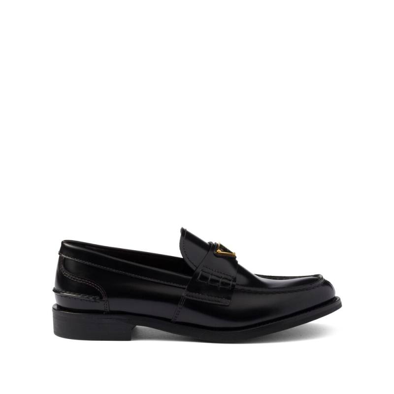 Prada Brushed Leather Loafers