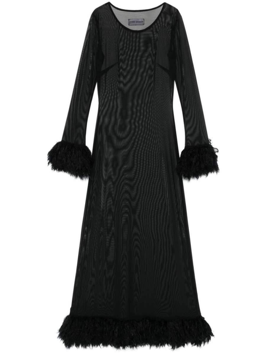 semi-sheer maxi dress