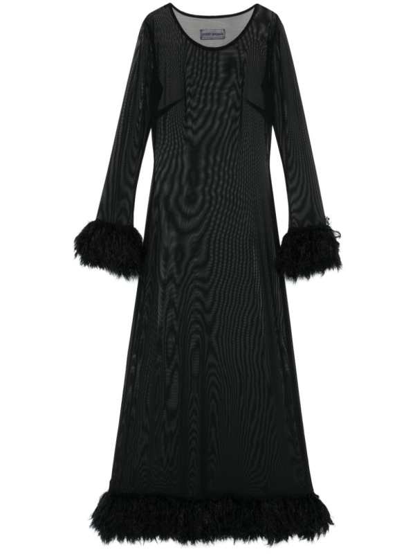 semi-sheer maxi dress