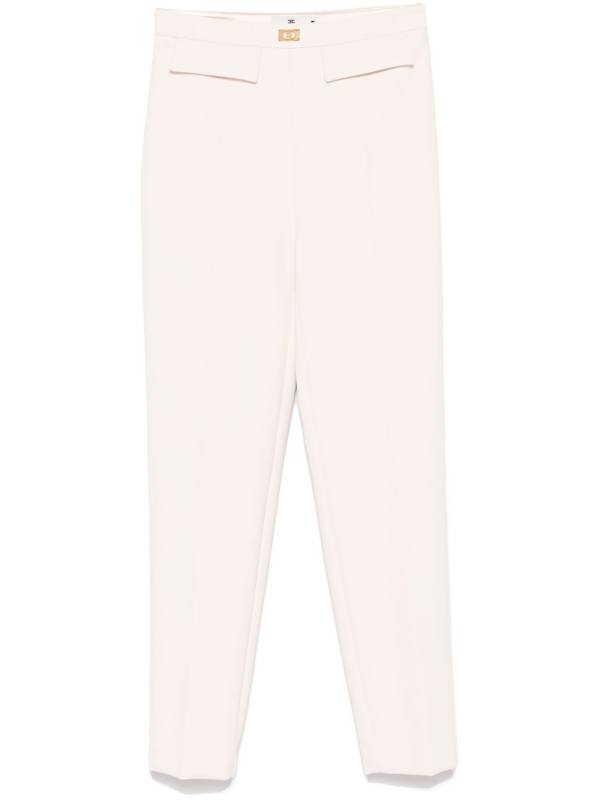 crepe tapered trousers