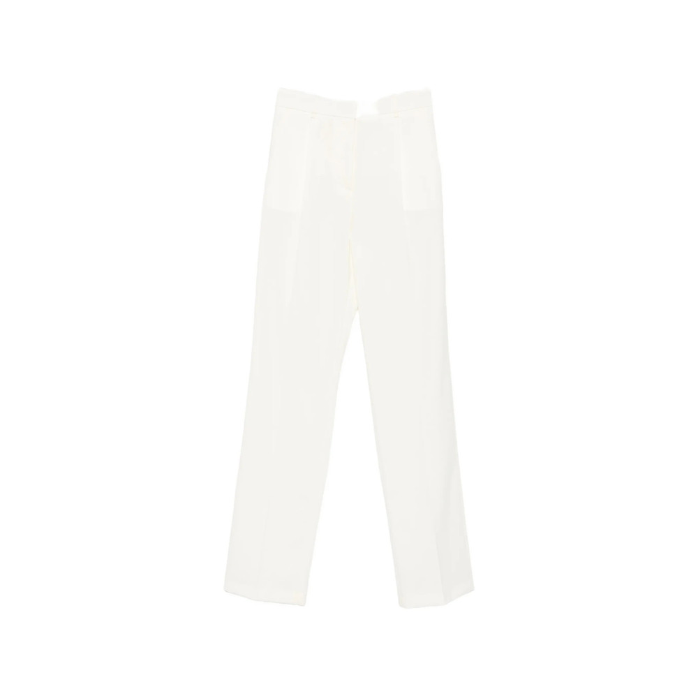 Elisabetta Franchi Pressed-crease Straight-leg Trousers