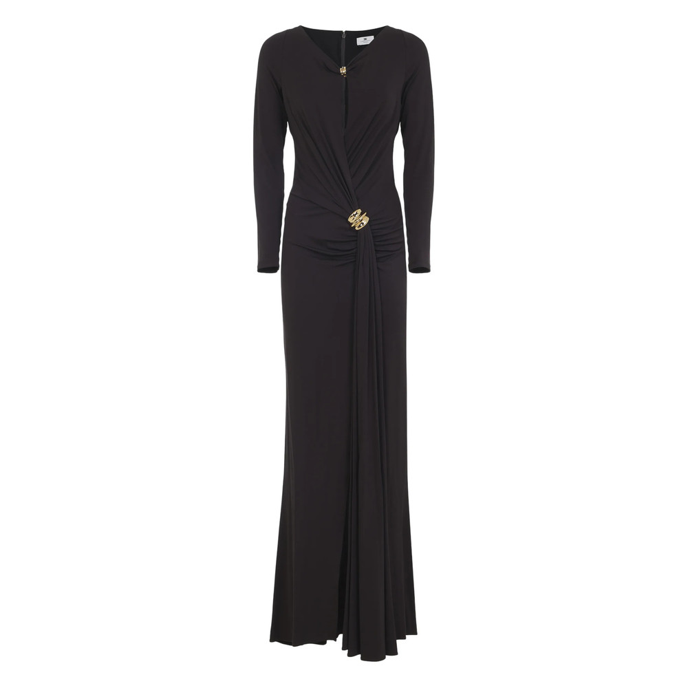 Elisabetta Franchi Draped-detail Maxi Dress