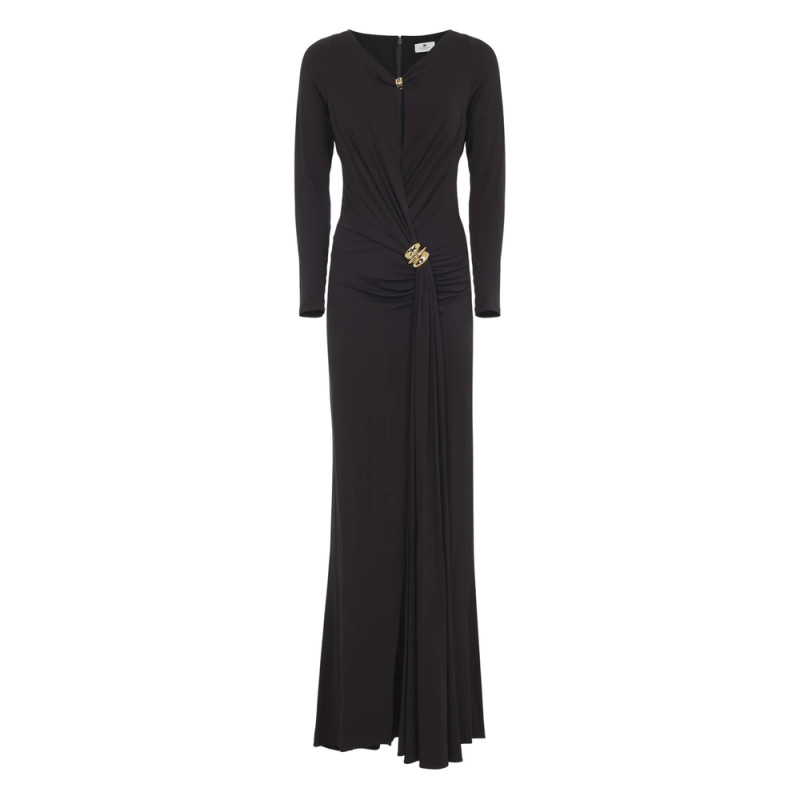 Elisabetta Franchi Draped-detail Maxi Dress