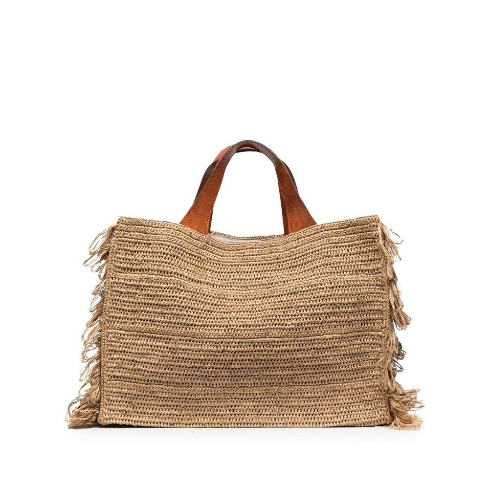 Ibeliv Onja Woven Fringed Tote Bag