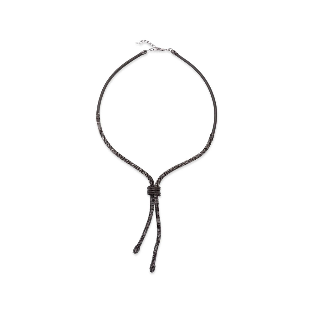 Brunello Cucinelli Precious Leather Bolo Tie