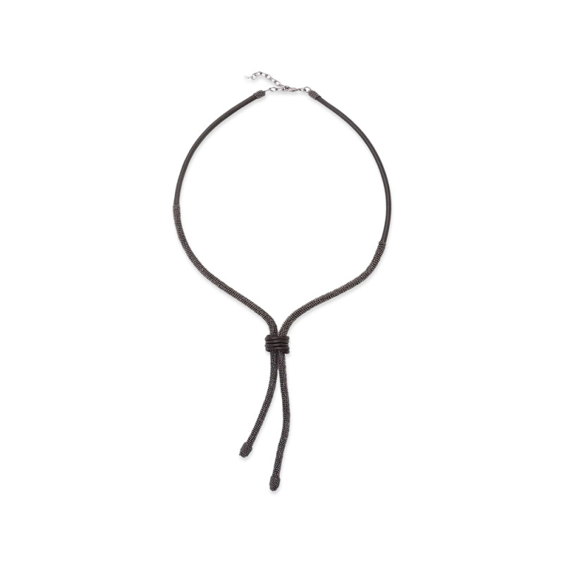 Brunello Cucinelli Precious Leather Bolo Tie